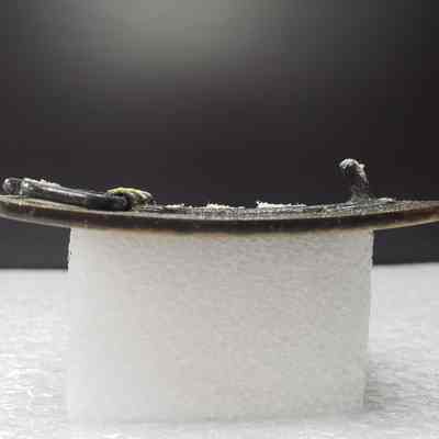 [Belt Buckle] CEDA, Antique-Bronze - Side: View from the side.