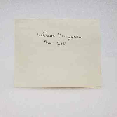 [Note] Lillias Ferguson Rm 2015, Folded, c.1971