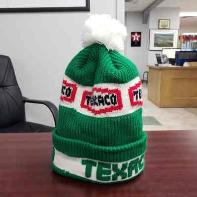 [Hat] Texaco, Knit Touque Beanie, Green Red White
