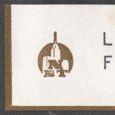Scan of Place Card, Front