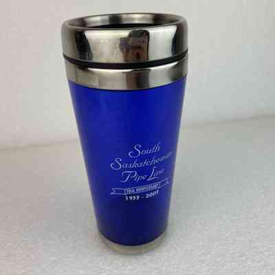 [Travel Mug] South Saskatchewan Pipe Line 50th Anniversary, Plastic, Blue Silver, 1953-2003