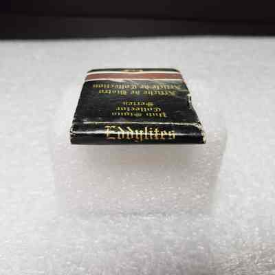 Matchbook] Pub Sign Collector Series, 20-strike, Black Yellow - Saddle: View of saddle