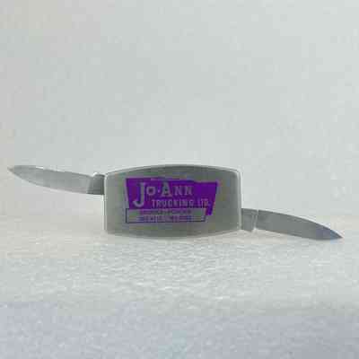 [Pocket Knife] Jo-Ann Trucking Ltd., Zippo, Metal, Silver Purple