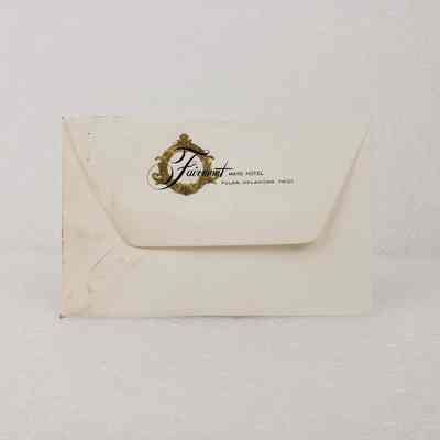 [Envelope] Fairmont Mayo Hotel, Tulsa Oklahoma, Association of Desk and Derrick Clubs, Tulsa Oklahoma, September, 1972