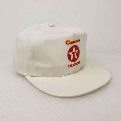 [Cap] Cannons Texaco Logo, Flocked Print, Trucker Cap, Fabric White Red Yellow