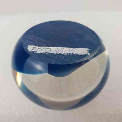 View of Paperweight, Bottom
