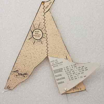 View of Invitation, Front Opened
