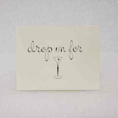 [Invitation] "Drop In For" Cocktail Glass, Honoring President Elect Frances C. Hidell, Association of Desk and Derrick Clubs, Sheraton San Diego, 28 August, 1971