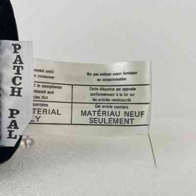 View of Manufacturer's label, Back