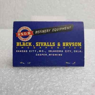 [Matchbook] Black Sivalls & Bryson Inc., 40-Strike, Blue Red Yellow