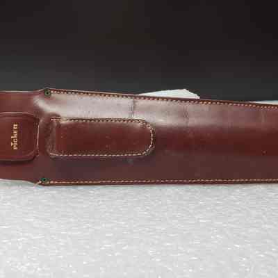 [Slide Rule] Pritchard Canadian Ltd., A. Kowalchuk, Brown Leather - Back Case: View of back of case, with clip and release tab