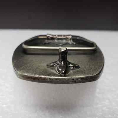 [Belt Buckle] Anderson Oil Transport Ltd., Devon, Red - Hook: View of hook