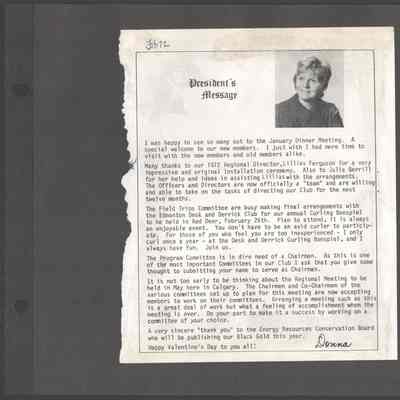 Scan of Scrapbook Page In Situ