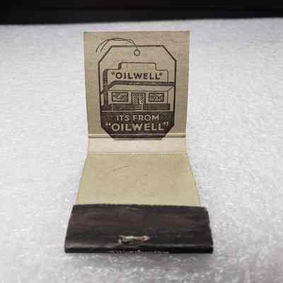[Matchbook] Oil Well Supply Co., 20-strike, Orange Black White - Interior: View of interior