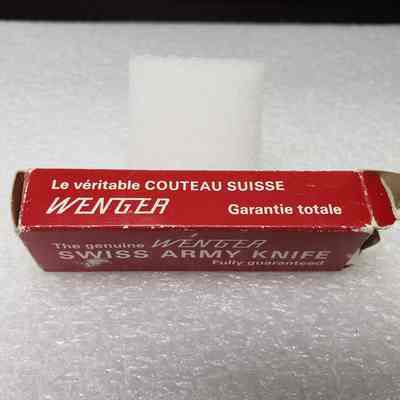 [Pocket Knife] Shell Oil, Wenger, Red - Box Side B: View of box's Side B