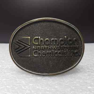 [Belt Buckle] Champion Northwestern Chemicals Ltd., Antique-Bronze