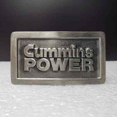 [Belt Buckle] Cummins Power, Antique-Silver [Broken]