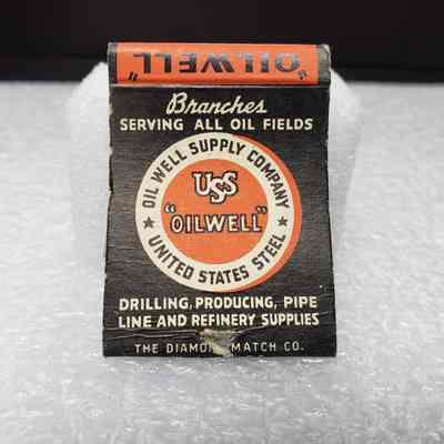 [Matchbook] Oil Well Supply Co., 20-strike, Orange Black White