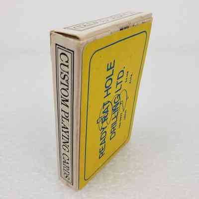 Angled View of Playing Cards, In Box, Front