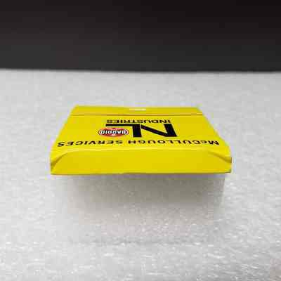 [Matchbook] McCullough Services/NL Industries, Yellow - Saddle: View of saddle