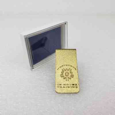 [Money Clip] Westburne Drilling Ltd., In Box, Plastic White Clear Blue, Metal Gold