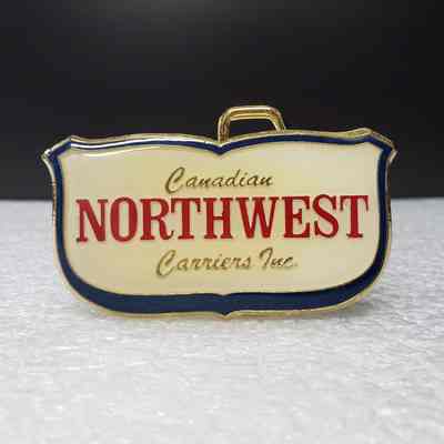 [Belt Buckle] Canadian Northwest Carrier Inc., Gold Enamel