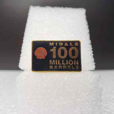 [Pin] Shell, Midale 100 Million Barrels, Gold Black Red