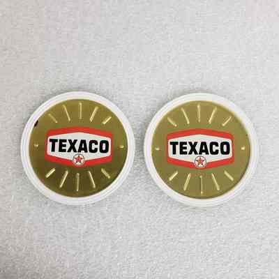 [Coaster] Texaco, Set of 3, Gold White Red