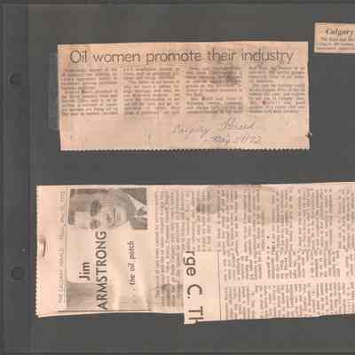Clipping on Scrapbook Page