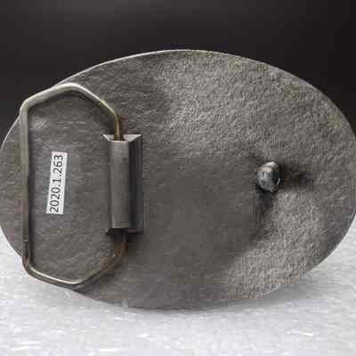 [Belt Buckle] Canuck, Antique-Silver - Back: View of the back.