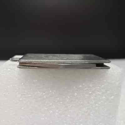 [Pocket Knife] Lory Oilfield Rentals, Rectangle Silver - Bottom: View of bottom edge