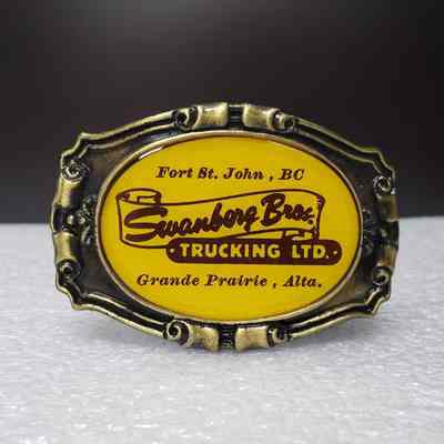 [Belt Buckle] Sandberg Bros. Trucking Ltd., Antique-Bronze Yellow