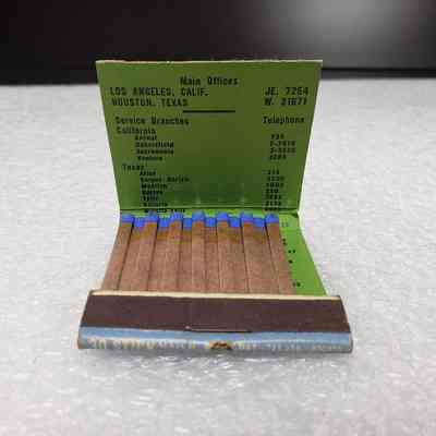 [Matchbook] McCullough Tool Co., 30-strike, Blue Green - Interior: View of interior