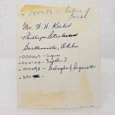 View of Invitation, Reverse