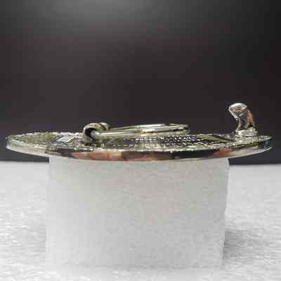[Belt Buckle] BGH Gas Test Operating, Antique-Silver - Side: View from the side.