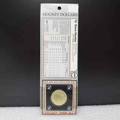 [Coin] 12 Dave Hunter/Edmonton Oilers, Hockey Dollars, 1983, In Packaging - Back Full: Full view of back