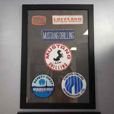 [Patch] Embroidered Patches, Set of 6, Framed