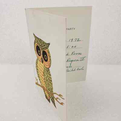 Angled View of Invitation