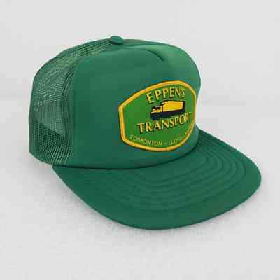 [Cap] Eppen's Transport, Edmonton, Padded Crown Green, Mesh Body Green, Printed Patch Green Yellow
