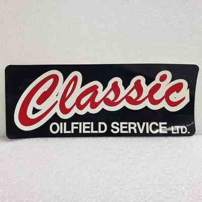 [Sticker] Classics Oilfield Service Ltd., Rect. Black Red White