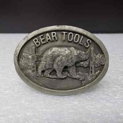 [Belt Buckle] Bear Tools, Antique-Silver [Damaged]