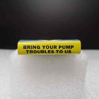 [Matchbook] Thompson Pump Co., 20-strike, Yellow Black - Saddle: View of saddle
