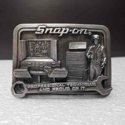 [Belt Buckle] Snap-On, Antique-Silver