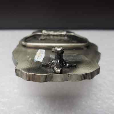 [Belt Buckle] Carnwood Wire Line Service Ltd., Antique-Silver - Hook: Close-up view of the hook.