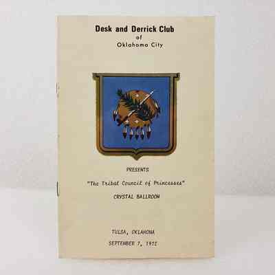 [Programme] "The Tribal Council of Princesses", Association of Desk and Derrick Clubs, Tulsa Oklahoma, 7 September, 1972