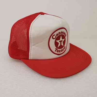 [Cap] Cannons Texaco, Patch, Padded Crown White, Mesh Body Red