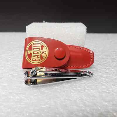 [Nail Clippers] NL Baroid, Bassett, With Case Red Gold, Metal Silver