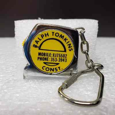 [Tape Measure] Ralph Tomkins Const., Mini, Metal Silver, Yellow Black