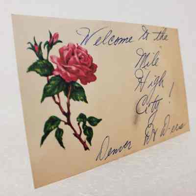 Angled View of Note Card