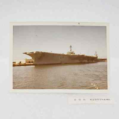 [Photo] USS Kitty Hawk, Landscape, White Border, c.1971